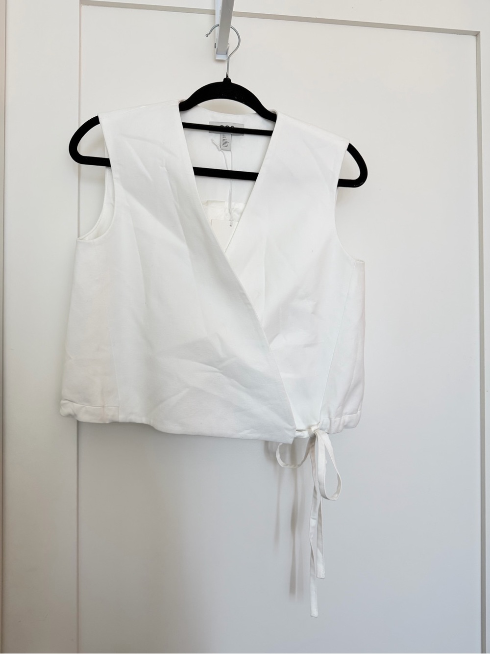 COS the detail - linen blend wrap vest